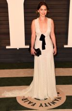 EMILIA CLARKE at Vanity Fair Oscar 2016 Party in Beverly Hills 02/28/2016