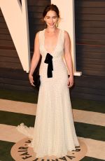 EMILIA CLARKE at Vanity Fair Oscar 2016 Party in Beverly Hills 02/28/2016