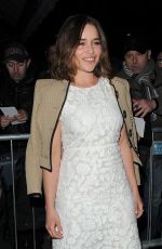 EMILIA CLARKE at Weinstein & Grey Goose Pre-baftas Dinner in London 02/12/2016