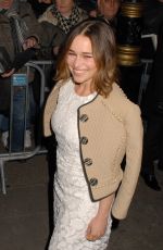 EMILIA CLARKE at Weinstein & Grey Goose Pre-baftas Dinner in London 02/12/2016