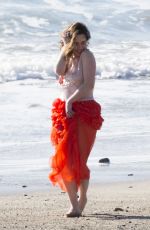 EMILIA CLARKE on the Set of a Photoshoot in Malibu 02/04/2016