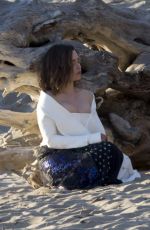 EMILIA CLARKE on the Set of a Photoshoot in Malibu 02/04/2016
