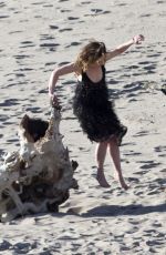 EMILIA CLARKE on the Set of a Photoshoot in Malibu 02/04/2016