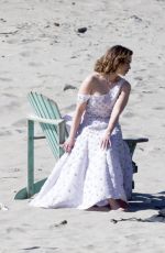 EMILIA CLARKE on the Set of a Photoshoot in Malibu 02/04/2016