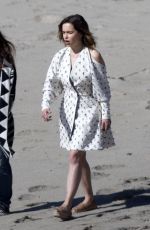 EMILIA CLARKE on the Set of a Photoshoot in Malibu 02/04/2016