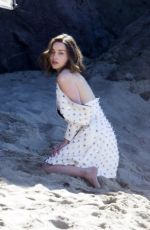 EMILIA CLARKE on the Set of a Photoshoot in Malibu 02/04/2016