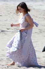 EMILIA CLARKE on the Set of a Photoshoot in Malibu 02/04/2016