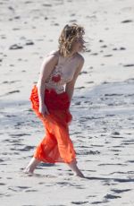 EMILIA CLARKE on the Set of a Photoshoot in Malibu 02/04/2016