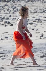 EMILIA CLARKE on the Set of a Photoshoot in Malibu 02/04/2016