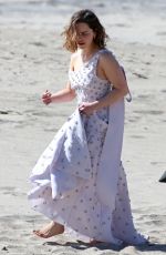 EMILIA CLARKE on the Set of a Photoshoot in Malibu 02/04/2016