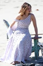 EMILIA CLARKE on the Set of a Photoshoot in Malibu 02/04/2016