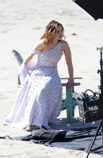 EMILIA CLARKE on the Set of a Photoshoot in Malibu 02/04/2016