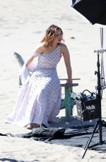 EMILIA CLARKE on the Set of a Photoshoot in Malibu 02/04/2016