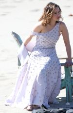 EMILIA CLARKE on the Set of a Photoshoot in Malibu 02/04/2016