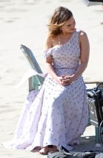 EMILIA CLARKE on the Set of a Photoshoot in Malibu 02/04/2016