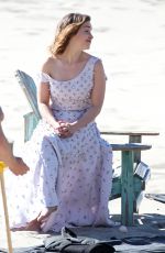 EMILIA CLARKE on the Set of a Photoshoot in Malibu 02/04/2016