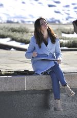 EMILY BLUNT at The Girl on the Train Set in New York 02/02/2015