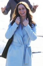 EMILY BLUNT at The Girl on the Train Set in New York 02/02/2015