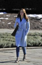 EMILY BLUNT at The Girl on the Train Set in New York 02/02/2015