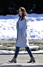 EMILY BLUNT at The Girl on the Train Set in New York 02/02/2015