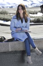 EMILY BLUNT at The Girl on the Train Set in New York 02/02/2015