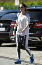 EMILY BLUNT Heading to a Gym in Los Angeles 02/10/2016