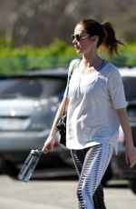EMILY BLUNT Heading to a Gym in Los Angeles 02/10/2016