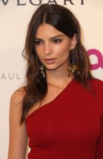 EMILY RATAJKOWSKI at Elton John Aids Foundation’s Oscar Viewing Party in West Hollywood 02/28/2016