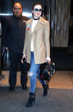 EMMA MILLER Out and About in New York 02/10/2016