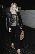 EMMA ROBERTS Leave Chateau Marmont in Los Angeles 02/20/2016