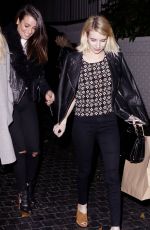 EMMA ROBERTS Leave Chateau Marmont in Los Angeles 02/20/2016