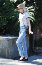 EMMA ROBERTS Out and About in Beverly Hills 02/09/2016