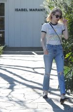 EMMA ROBERTS Out and About in Beverly Hills 02/09/2016