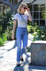 EMMA ROBERTS Out and About in Beverly Hills 02/09/2016