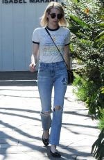 EMMA ROBERTS Out and About in Beverly Hills 02/09/2016