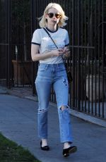 EMMA ROBERTS Out and About in Beverly Hills 02/09/2016