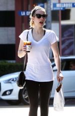 EMMA ROBERTS Out Shopping in Los Angeles 02/25/2016