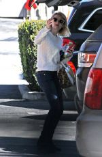EMMA ROBERTS Shopping at Bristol Farms in West Hollywood 02/19/2016