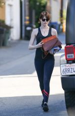 EMMA STONE Heading to a Gym in West Hollywood 02/08/2016
