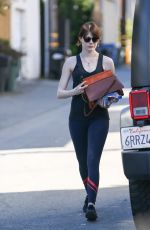 EMMA STONE Heading to a Gym in West Hollywood 02/08/2016