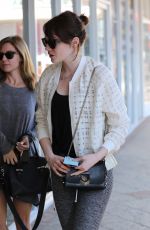 EMMA STONE in Leggings at Sushi Park in West Hollywood 02/25/2016