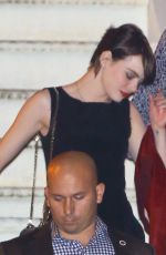 EMMA STONE Leaves Adele Concert in Los Angeles 02/12/2016