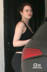 EMMA STONE Out in Los Angeles 02/18/2016