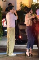 EMMA STONE Outside Sunset Towers Hotel in Los Angeles 02/26/2016