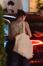 EMMA STONE Outside Sunset Towers Hotel in Los Angeles 02/26/2016