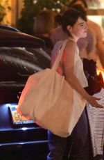 EMMA STONE Outside Sunset Towers Hotel in Los Angeles 02/26/2016