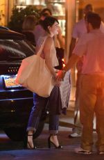 EMMA STONE Outside Sunset Towers Hotel in Los Angeles 02/26/2016