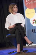 EMMA WATSON at Evening with Gloria Steinem at Emmanuel Centre in London 02/24/2016