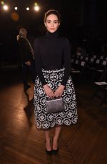 EMMY ROSSUM at Monse Front Row Show at New York Fashion Week 02/12/2016