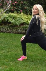ERIKA JAYNE Working Out at a Park in Beverly Hills 02/05/2016